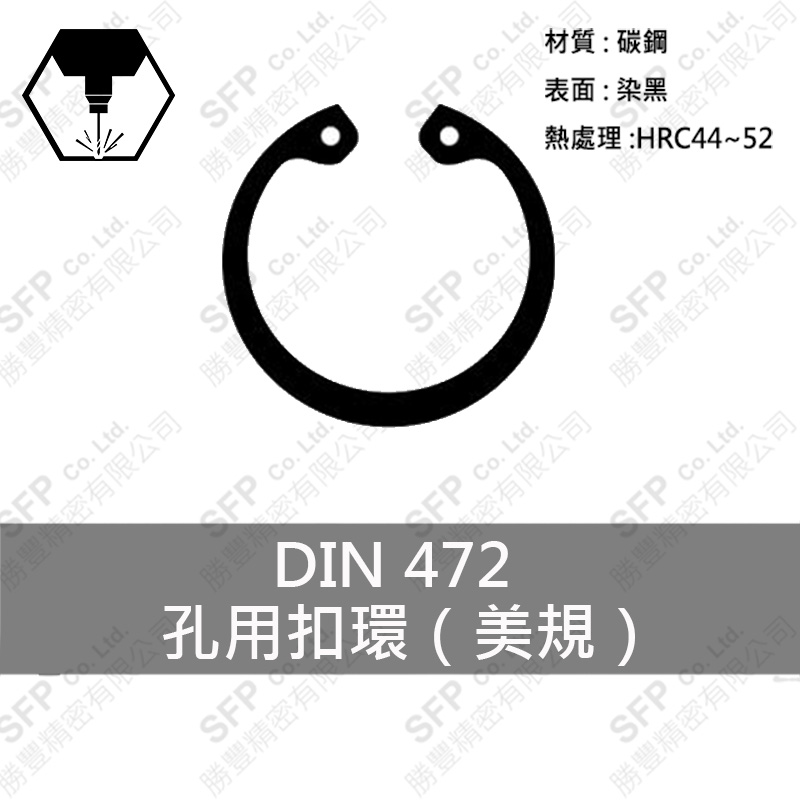 Stainless Steel Retaining Ring (葫蘆型) M4
