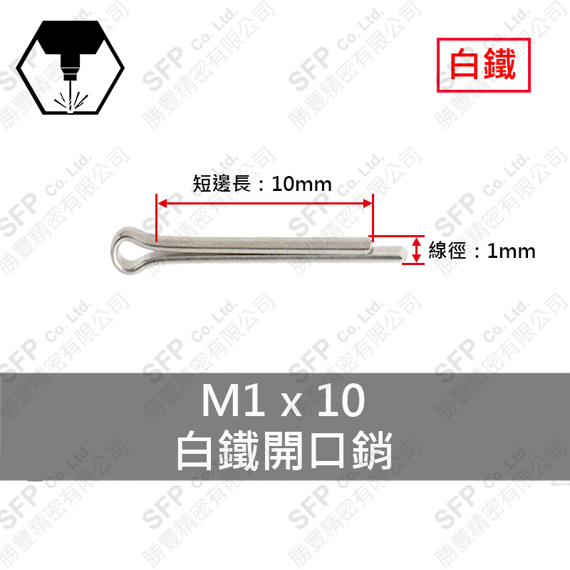 SS304 Cotter Pin 1*10