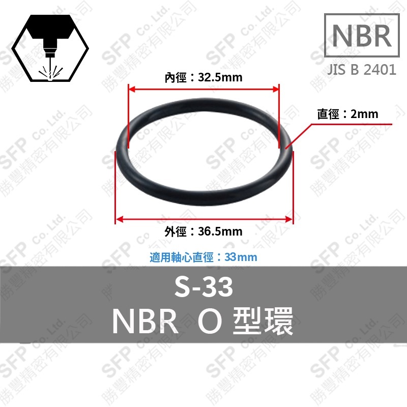 NBR O型環 S-33 (32.5*2)