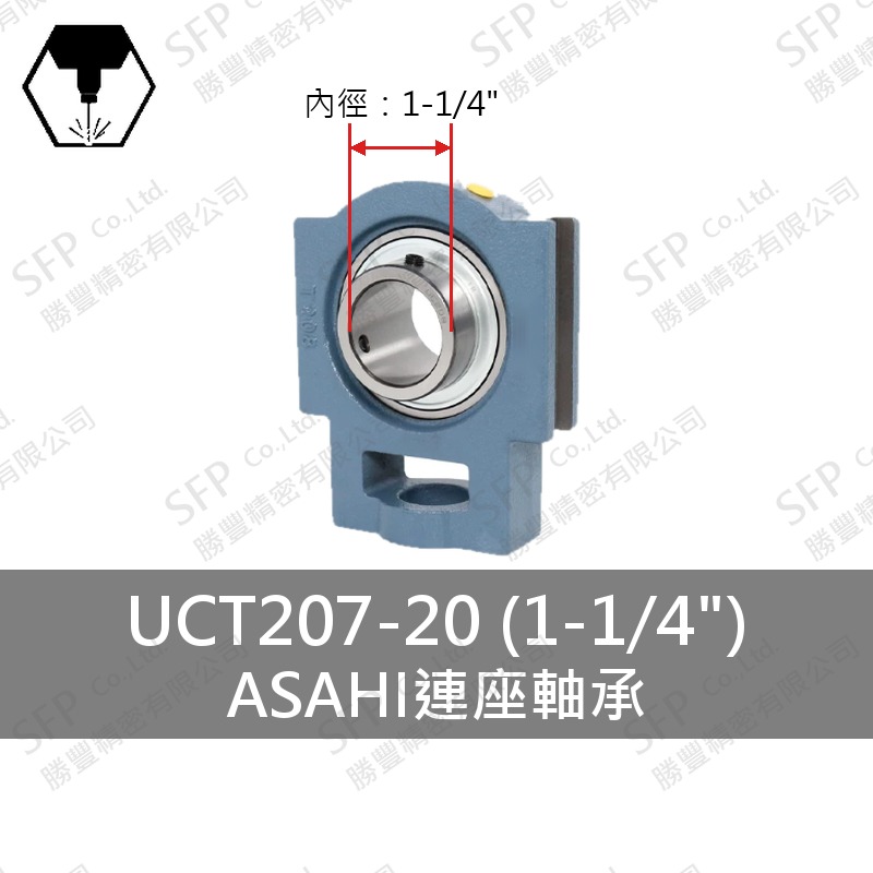 連座軸承 UCT207-20(1-1/4 )