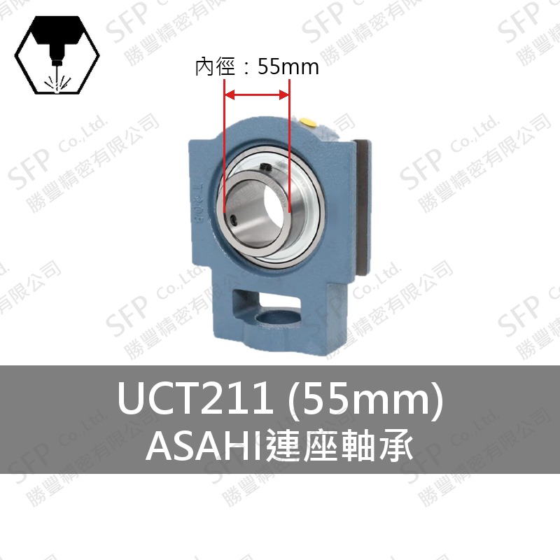 連座軸承 UCT211(55mm)