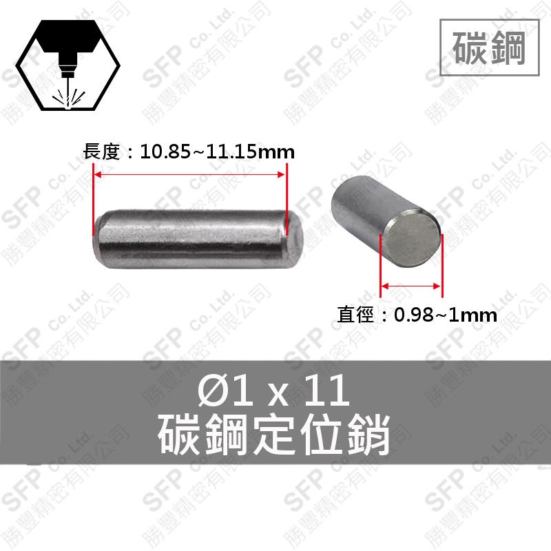 SUJ2定位銷 1*11