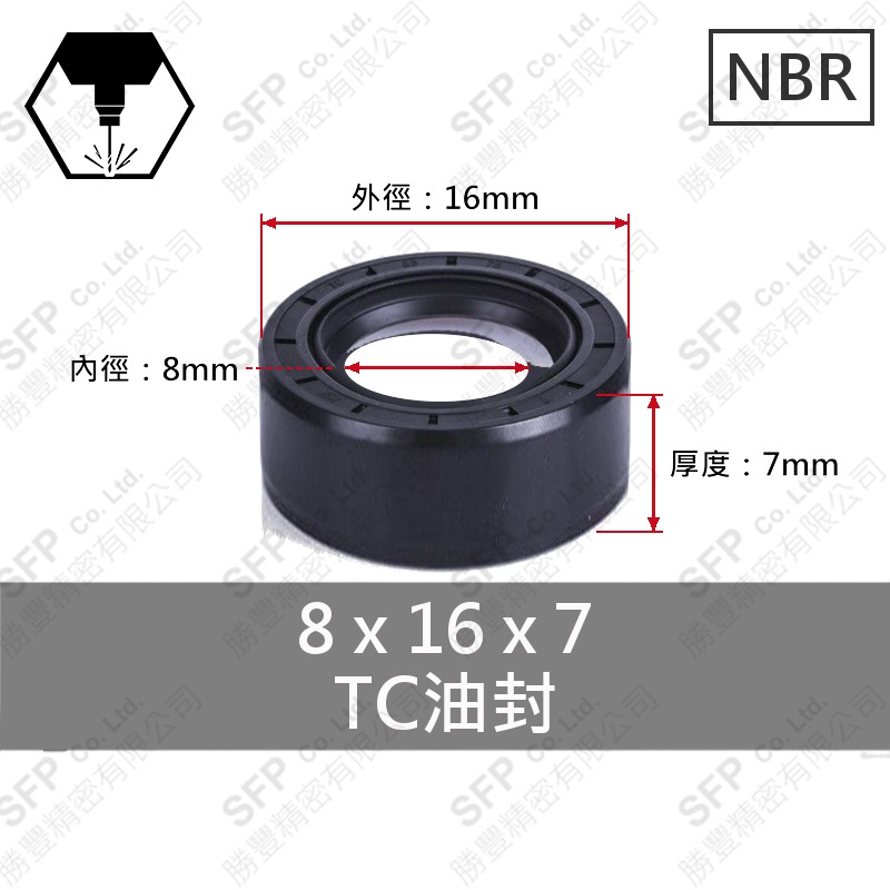 TC油封 8*16*7