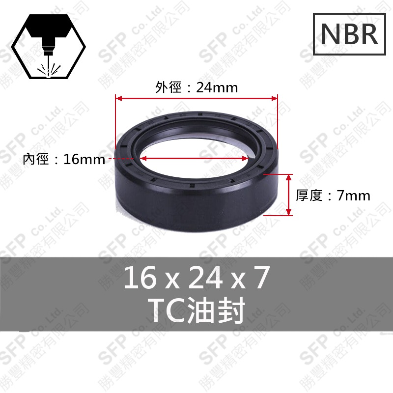 TC油封 16*24*7
