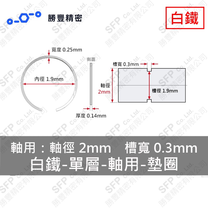 單層- External - Stainless Steel Washer