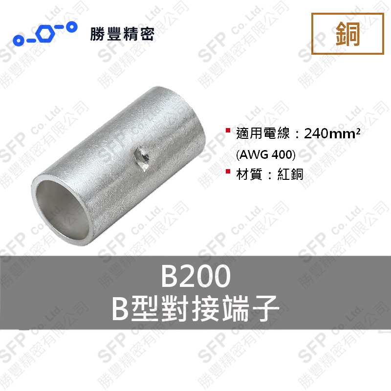 B型對接端子 B200