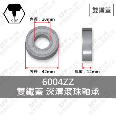 Ball Bearing (Japan) 6004ZZ Double Shield