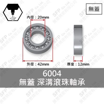 Ball Bearing (Japan) 6004 Open