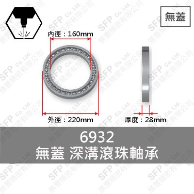 Ball Bearing (Japan) 6932 Open