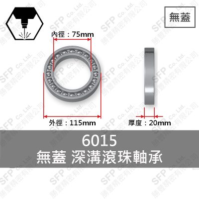 Ball Bearing (Japan) 6015 Open