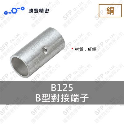 B形突合せ端子 B125