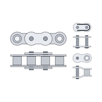 Single Strand Roller Chain & Links
