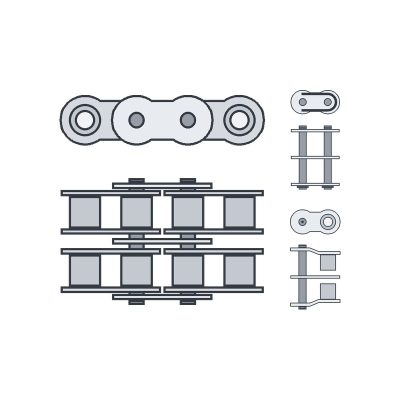 Double Strand Roller Chain & Links
